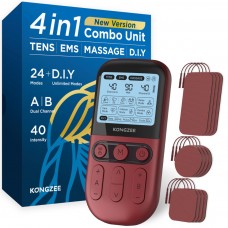4 in 1 - D.I.Y & Tens Unit & EMS & Massage Muscle Stimulator, Dual Channel TENS Units Therapy Machine for Pain Relief 4 in 1 - D.I.Y & Tens Unit & EMS & Massage Muscle Stimulator, Dual Channel TENS Units Therapy Machine for Pain Relief